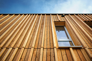  Holz als Werkstoff ist langlebig und wird gerne für die Konstruktion von vorgehängten hinterlüfteten Fassaden eingesetzt 