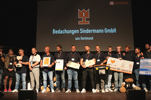  In der Kategorie „Bestes Projekt“ wurde die Firma Bedachungen Sindermann aus Dortmund mit dem ersten Platz ausgezeichnet 