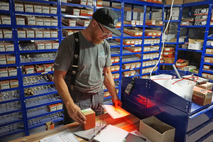  Durch die digitale Zuordnung von Artikeln zu einzelnen Projekten erhält der Firmenchef einen Überblick über den Materialbedarf 