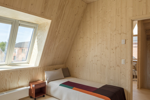  Unter den Dachschrägen der Wohnhäuser befinden sich Schlafzimmer 
