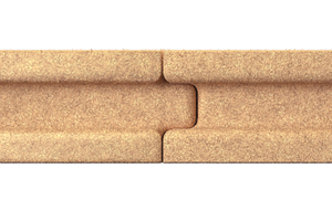  Das neue Nut- und Feder-Profil der „Naturheld“-Holzfaserdämmplatten ist im Vergleich zum bisherigen Profil runder, dadurch sollen sich die Dämmplatten einfacher und präziser fügen lassen 