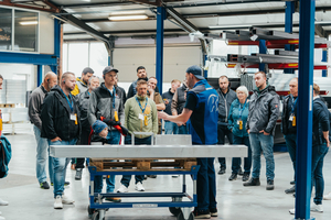  Viele Gäste nutzten die Hausmesse, um im Rahmen eines Unterweisungsseminars ihr Kran­wissen aufzufrischen oder an einer Betriebsbesichtigung teilzunehmen 