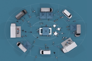  Mit dem „LIGNA.Truckstop“ bietet die Messe dieses Jahr ein neues Format für Tischler, Tischlerinnen, Schreiner, Zimmerer und Zimmerinnen an. Dabei werden im Freigelände der Messe Elektrowerkzeuge, Beschläge und Befestigungstechnik in Showtrucks und Transportern präsentiert 