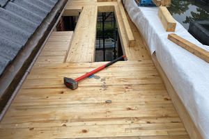  Auf Vorschlag des Architekturbüros wurde der Anbau in Holzständerbauweise ausgeführt 