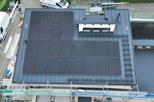  Photovoltaikanlage Pultdach Wartungswege Dachtritte 