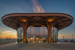  Das Gebäude wurde vom Architekturbüro De Zworte Hond mit einer Tragkonstruktion aus Holz geplant 