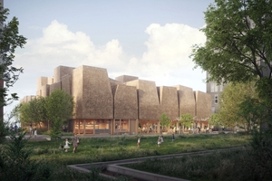  In Kopenhagen realisiert das Unternehmen Züblin einen Kirchen-Neubau in Holzbauweise 