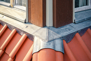  Detail am Dach des Parkwächterhauses nach der Sanierung 