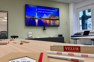  Die Seminarräume für Schulungen in der „Velux-Akademie” in Düsseldorf sind mit moderner IT- und Präsentationstechnik ausgestattet  