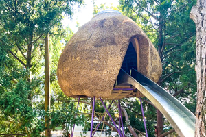  Die „Knospe“ in Berlin ist Spiel- und Baumhaus in einem 