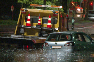  Starkregen gibt es nicht erst seit gestern, das zeigt dieses Foto von einem Starkregenereignis in Münster im Jahr 2014 