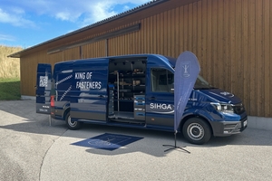  Der Tourbus von Sihga kommt überall dort zum Einsatz, wo Produkte live getestet werden sollen 