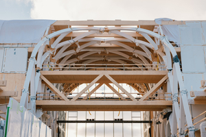  Die verwendete Holzmenge für die Konstruktion des Gebäudes wächst innerhalb von wenigen Tagen in estnischen Wäldern nach&nbsp; 