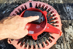  Die Aktivierung des „Fleck connect“-Funkmoduls erfolgt per Knopfdruck und innerhalb von wenigen Minuten 