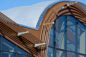  Das geringe Gewicht der ETFE-Folie ermöglichte eine besonders schlanke Tragwerkskonstruktion 