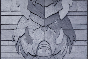  Schieferornament „Wildschwein“ von Marvin Banz 