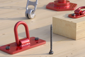  Die Schraube „VGS Plate“ ist für Mehrfachverwendungen von Hebe- und Transportsystemen zugelassen  