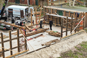  Aufbau einer 200 Jahre alten Fachwerkscheune Jablinski Holzbau 