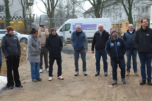  Anschließend stand die Besichtigung einer Baustelle im Neubaugebiet Grünheide in Bielefeld an, wo insgesamt 700 neue Wohnungen entstehen 