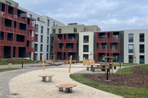  Fertiggestellte Wohnhäuser im Neubaugebiet Grünheide in Bielefeld-Mitte 