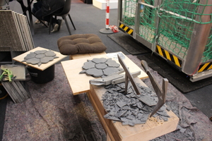  Lippische Rosen aus Schiefersteinen 