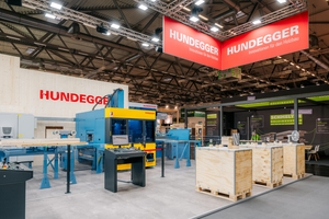  Der Maschinen- und Anlagenbauer Hundegger präsentierte auf der Messe Dach+Holz 2026 in Köln seine Lösungen für den Holzbau und die Elementfertigung 