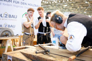  Stand von Holzbau Baden-Wuerttemberg Halle 7 Messe Dach+Holz 2026 