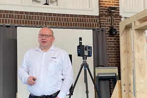  Wie sich Laserscanner für das Aufmaß von Bestandsgebäuden einsetzen lassen, erklärte Volker Wismach, Account Manager bei Faro Europe 