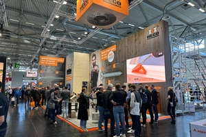  Am Messestand von Heco auf den beiden Fachmessen konnten verschiedene Befestigungslösungen für den konstruktiven Holzbau erlebt und selbst ausprobiert werden 