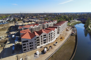  In Bocholt entstehen auf einer Fläche von 42 000 m² mit dem Neubauprojekt „7 Höfe“ insgesamt 375 neue Wohnungen 