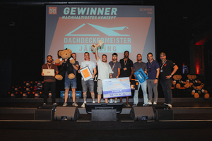  Der erste Platz in der Kategorie „Nachhaltigstes Konzept“ der „Dachkrone 2026“ ging an das Team des Dachdeckermeisterbetriebs Nicolai Jährling&nbsp;aus Frankfurt am Main 