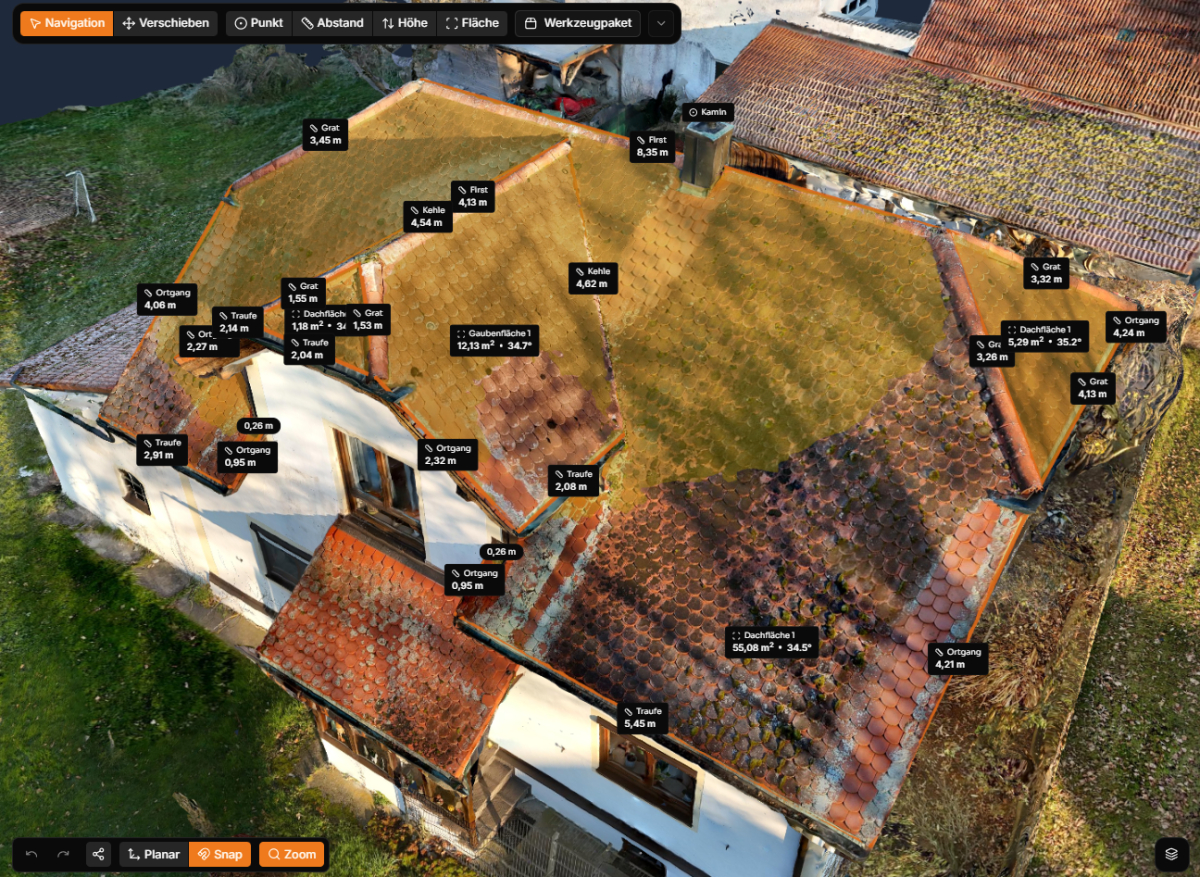Software Droneup3D Flachdachbau Xaver Eckstein GmbH
