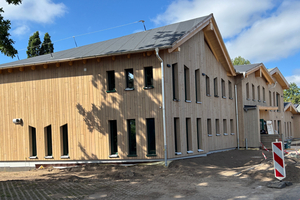  Neubau für den Waldorfkindergarten in Celle in Massivholzbauweise mit Holzfassade 