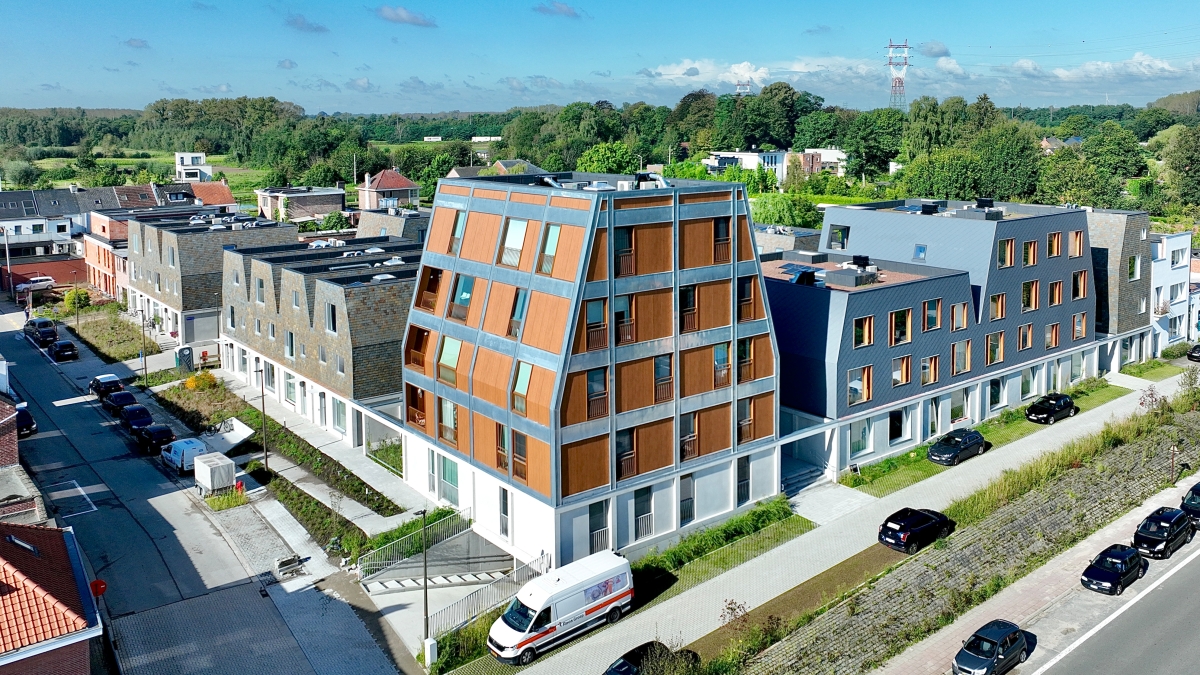 Auweghem Wohnsiedlung Mechelen Ueberblick COGIVA
