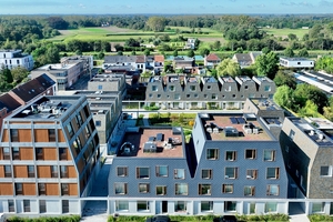  Die Wohnsiedlung Auweghem entstand am Rande der belgischen Stadt Mechelen auf einem ehemaligen Gewerbeareal 