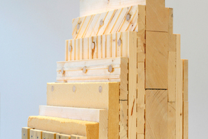  Schnitt durch ein Holzbauelement Holz 100 