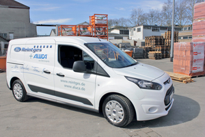  Wagen im Test: Der Ford Transit Connect mit langem Radstand wird angetrieben von einem 1,6-Liter-TDCI-Turbodiesel mit 70 kW


 