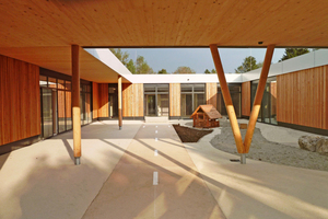  In Rekordzeit hat das Holzbauunternehmen Ambros mit der neuen Kinderkrippe Haidgraben in Ottobrunn ein wahres Kinderparadies geschaffen 