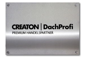  Dieses Schild weist einen Händler als Premiumpartner ausFoto: Creaton 