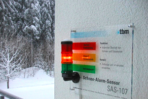  Dachmonitoring: Die Dachampel warnt vor zu hoher Schneelast 