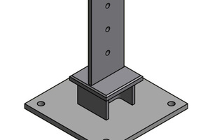  Stahlfuß für unterstes Segment 