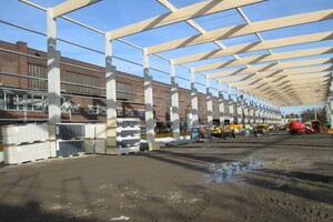  Eine ausgefeilte Konstruktion sorgte für die schnelle Realisierung der 7500 m2 großen Logistikhalle 