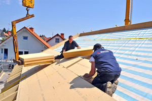  Aufdachdämmung mit Gutex-Thermosafe-homogen für sehr guten Hitzeschutz im Sommer und Kälteschutz im Winter 