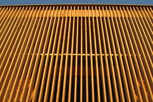  Die Lamellenfassade im Detei 