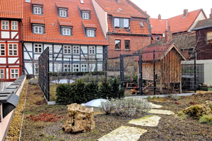  Die Hühner auf dem Dach des Hotels „Löwen“ in Duderstadt versorgen die Gäste mit frischen Eiern 