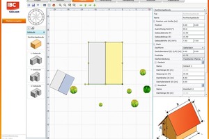  Eingabemaske des Software-Tools "PV-Manager" - hier können alle relevanten Daten eingegeben werden, die Berechnung folgt dann auf Knopfdruck 