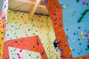  Blick in die fertige Kletterhalle 