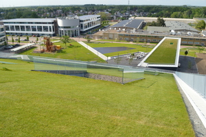  Blick von der großen auf die kleinere Steildachfläche nach Fertigstellung  Foto: Ecoworks 