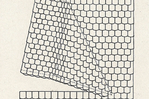  Zeichnung 1 aus einem 80 Jahre alten Fachbuch: Das Traufgebinde der Schleppe kann aus einem Deckgebinde kommend an der Wange durchlaufen Quelle: Jungblut 