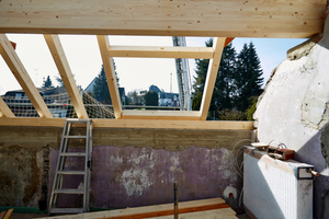  Einbau der Wechsel für das große Dachfenster 